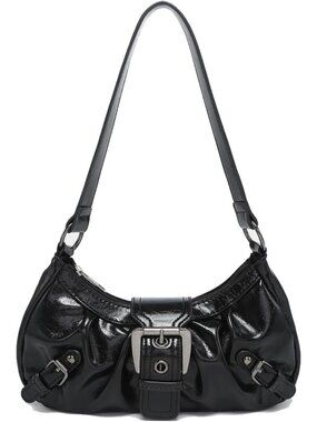 Women's Shell Shaped Clutch Purse With Chain Strap,Handbag Shoulder Bag Ruched C